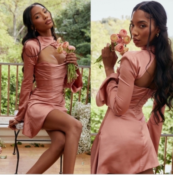 Flash sale!Toira rose draped mini corset dress - Picture 2 of 3